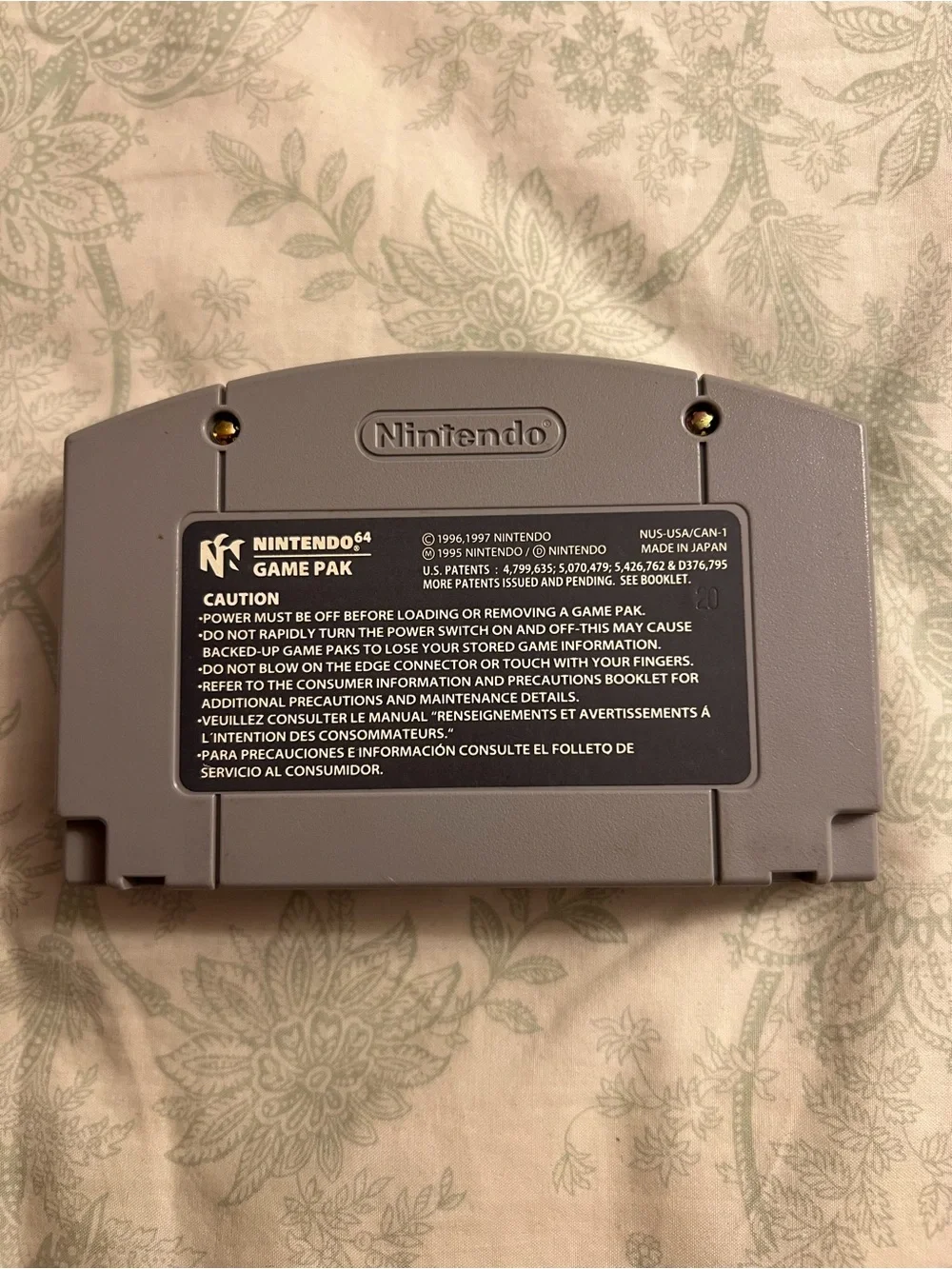 Nintendo Pokémon Snap N64 Cartridge - Gray with Colorful Label